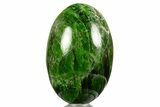Polished Chrome Diopside Ellipsoid - Russia #336530-1